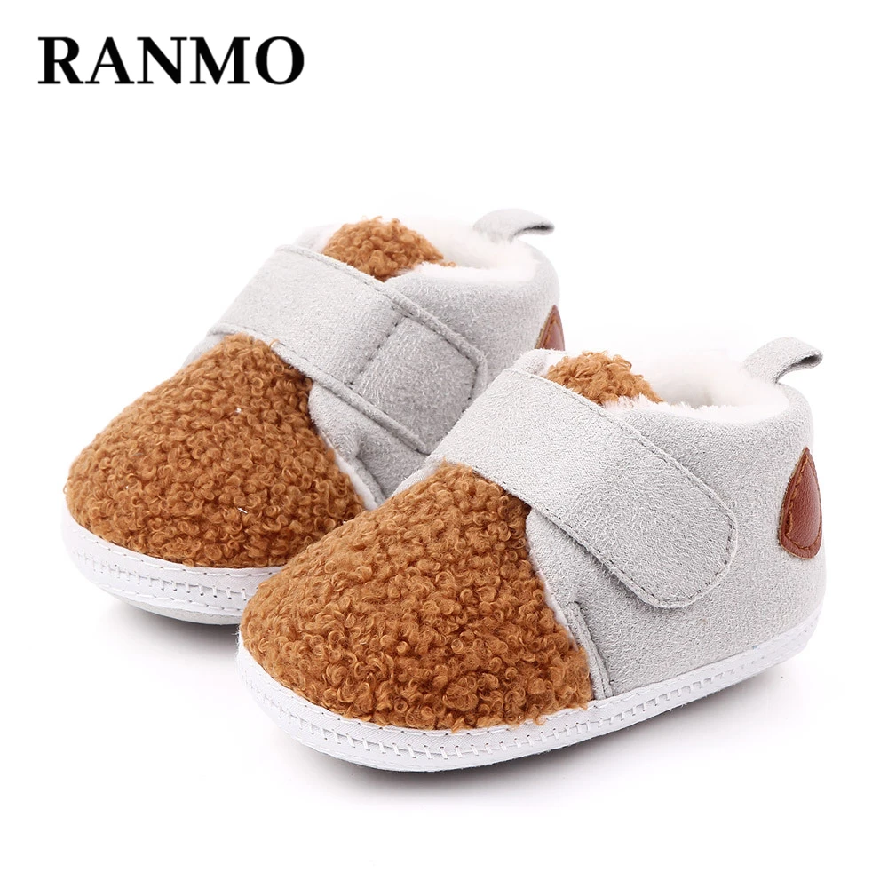 

Ботинки для мальчиков и девочек, зимние, хлопковые, Нескользящие