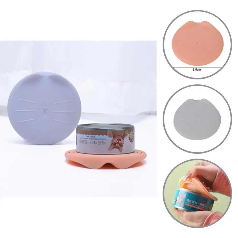

Universal 6.5/7.5/8.5cm Safe Food Cover Pet Canned Lid Reusable Pet Food Cover Smooth Edge Cat Supplies