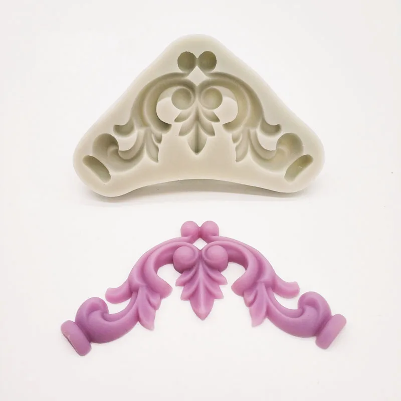 

European Crown Embossed Cake Border Decoration Tools polymer clay silicone mold Sugarcraft