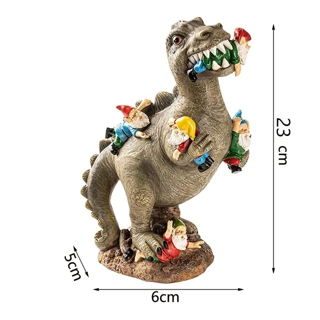 

Resin Garden Dinosaur Statue Gnome Miniatures Dwarf Statues Sculpture Yard And Garden Home Decor Patio Decoration Accessories