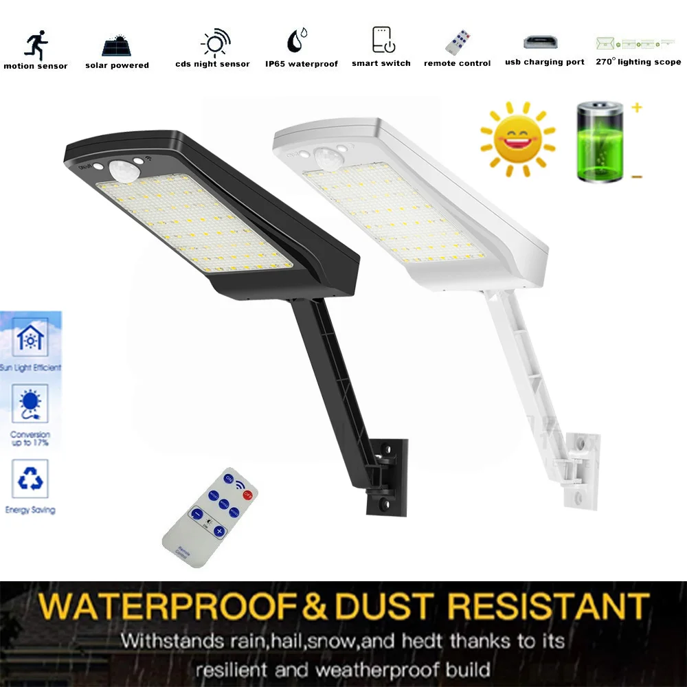 Новейший Солнечный уличный светильник на открытом воздухе Водонепроницаемый