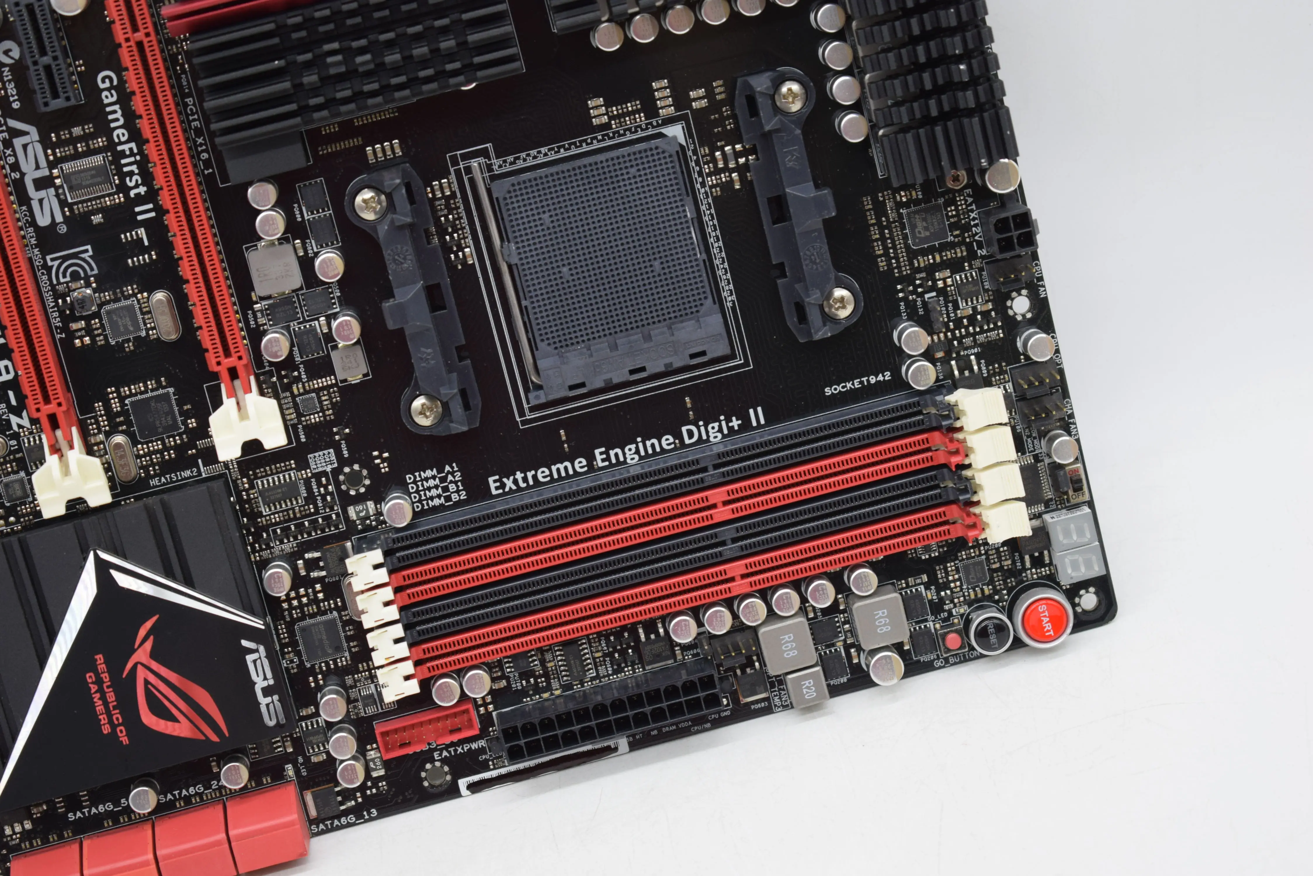 Для ASUS Crosshair V Formula Z C5F Socket AM3 + DDR3 32GB USB2.0 USB3.0 б/у настольная материнская