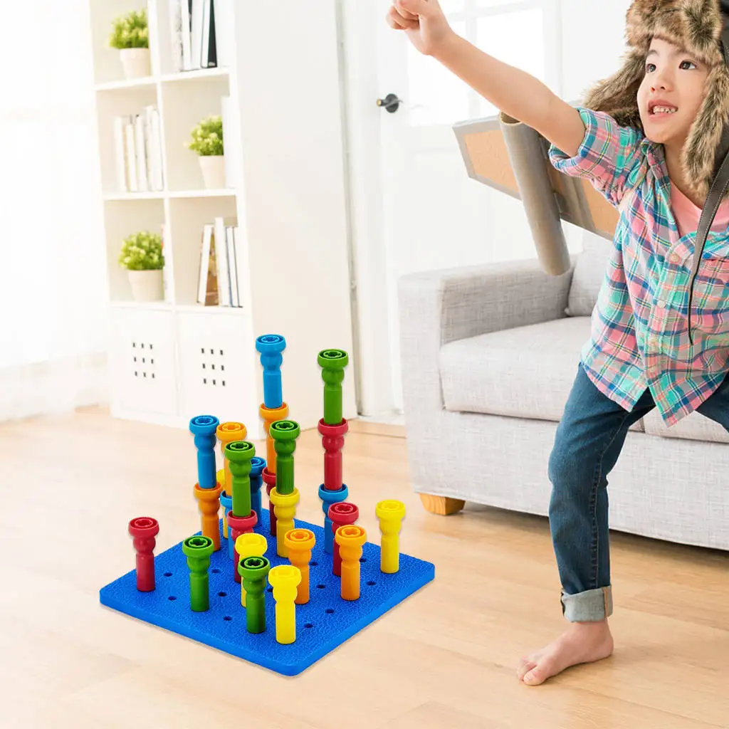 

Штабелируемая доска для дошкольных занятий, пегборд для малышей