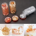 Блестящие Роскошные ювелирные изделия из фольги сделай сам, украшение из смолы, бумажные украшения ручной работы, бриллиантовые листья, красота ногтей, позолоченное художественное ремесло