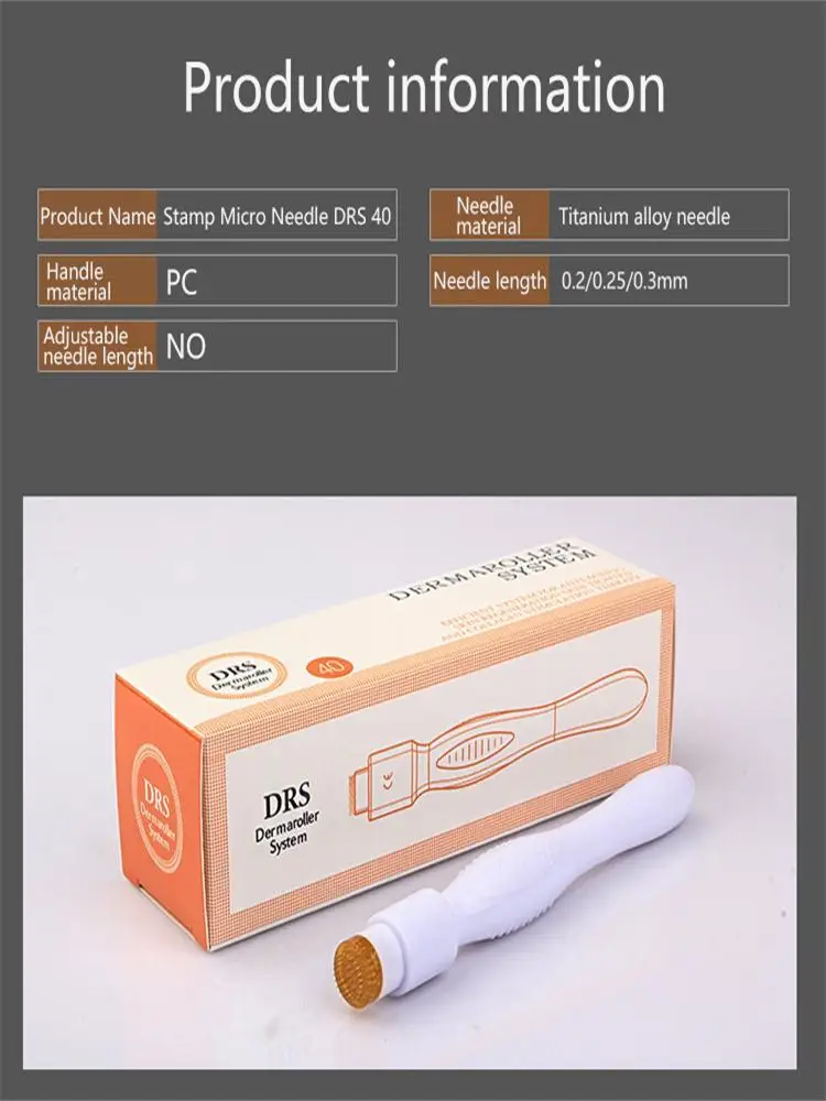 мезороллер для лица с иголками Титановая микроигла роликовый Дерма ролик борода