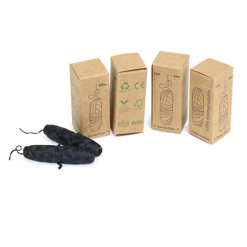 

Custom Paper Box Packaging Bamboo Charcoal Dental Floss
