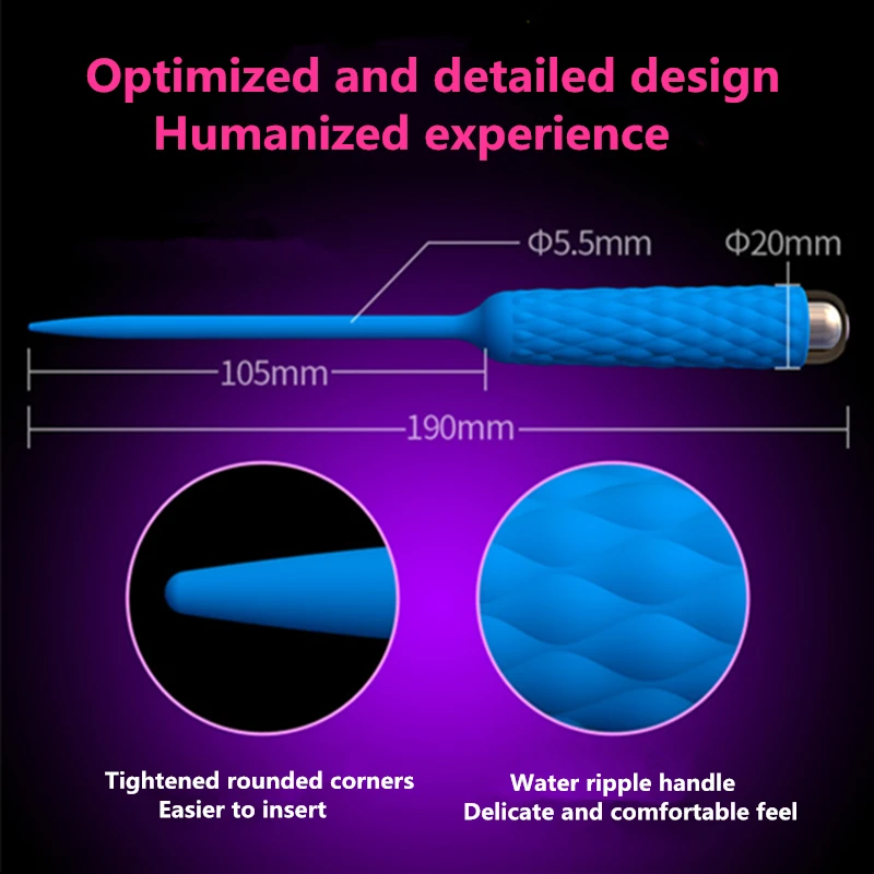 2020 мужской уретрный флуоресцентный расширитель уретры Электрический массажер