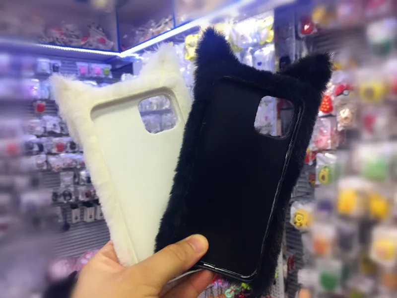Тряпичная кукла Felinae плюшевый чехол для телефона для Iphone X XS XR 11 Pro MAX 8plus 7plus 6S plus зимние мягкие "Маппет-милый британская кошка