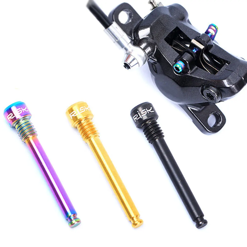 

2pcs Titanium Alloy Bicycle Bolt Disc Brake Pads Fixing Screw Mounting Bicycle Oil Disc Brake Pads Thread Pins Hydraulic