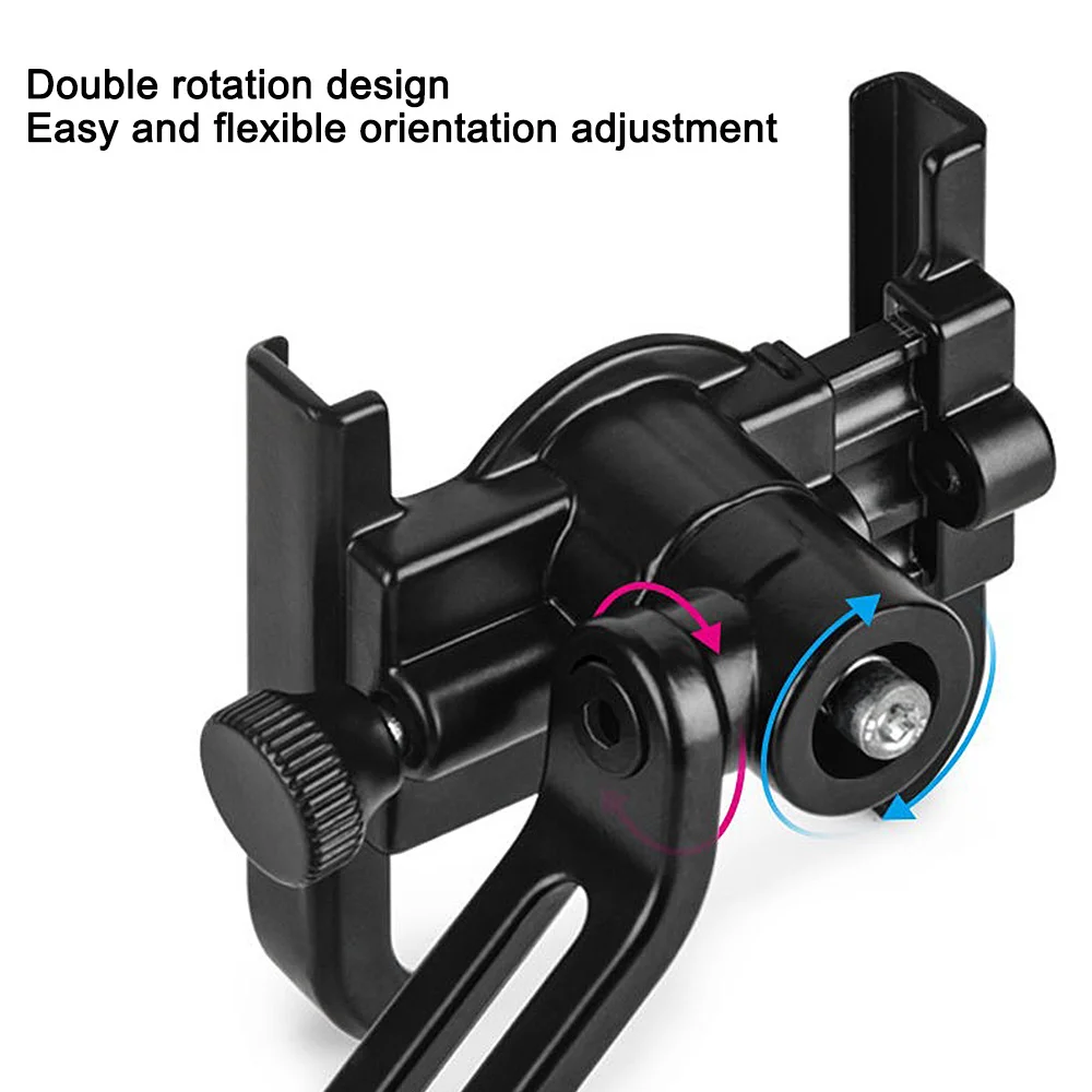aluminum alloy motorcycle bike phone holder bicycle gps bracket bike support clip mirror bicycle handlebar mobile phone holder free global shipping