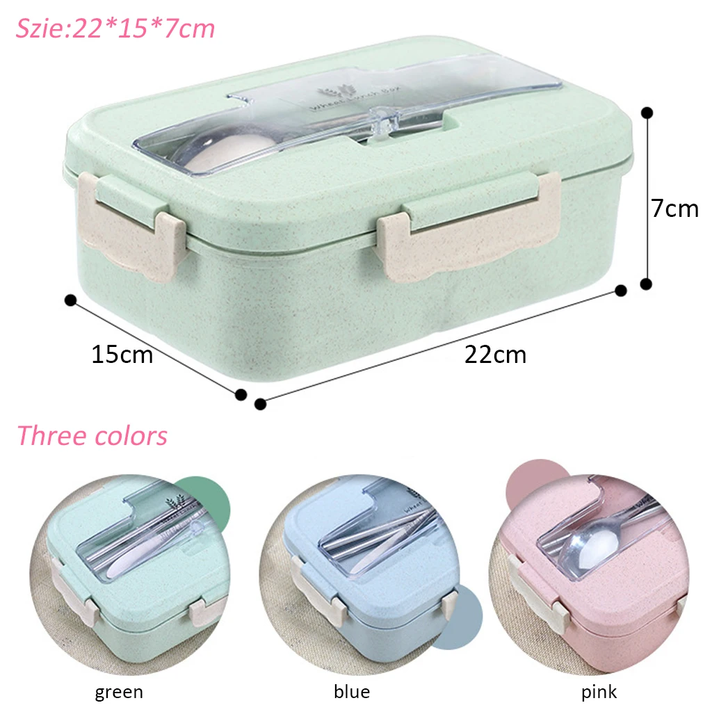 Контейнер для ланча с ложкой и палочками еды | Дом сад