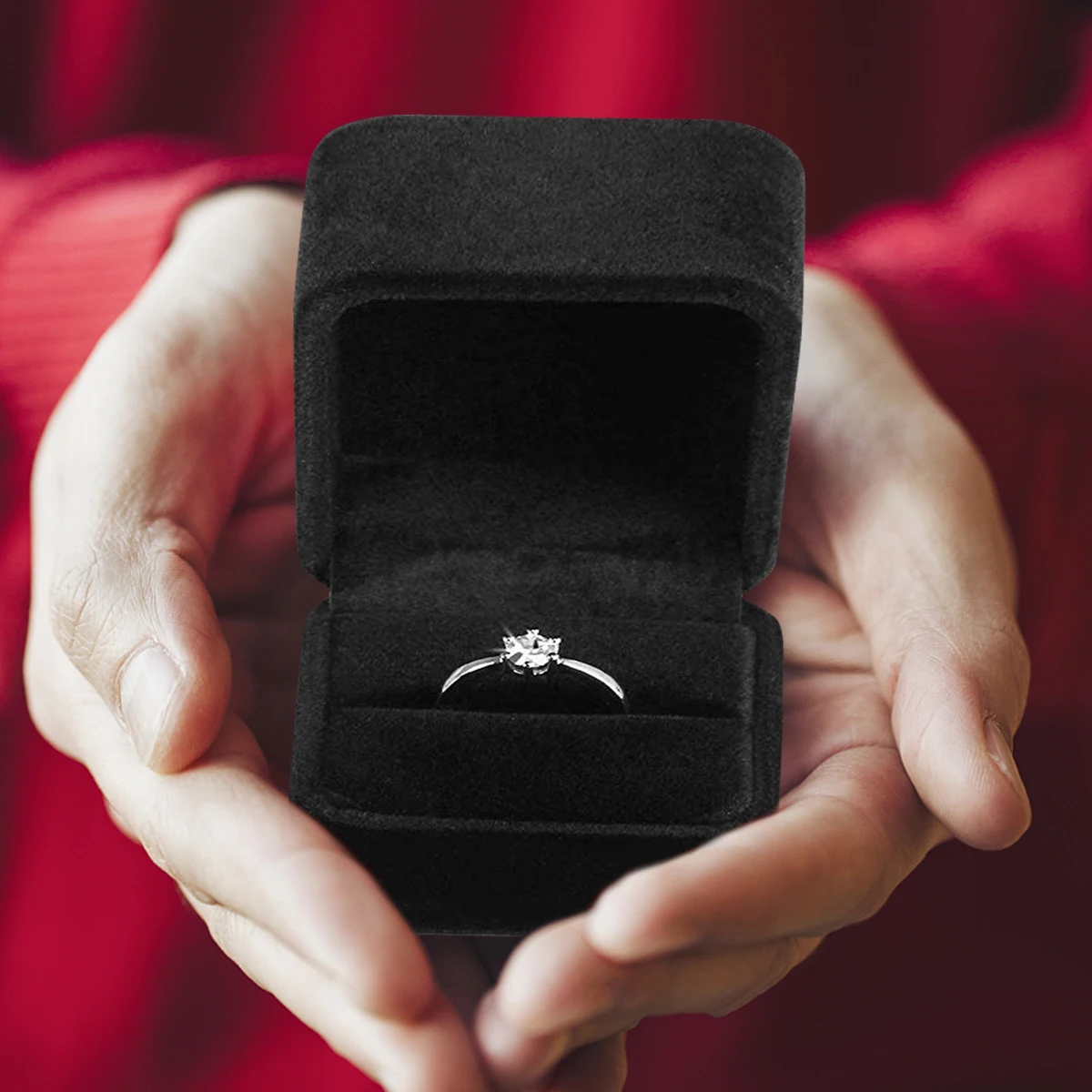 

20pcs Ring Box Earring Jewelry Storage Case Display Box Applicable For Wedding Birthday Party Engagement