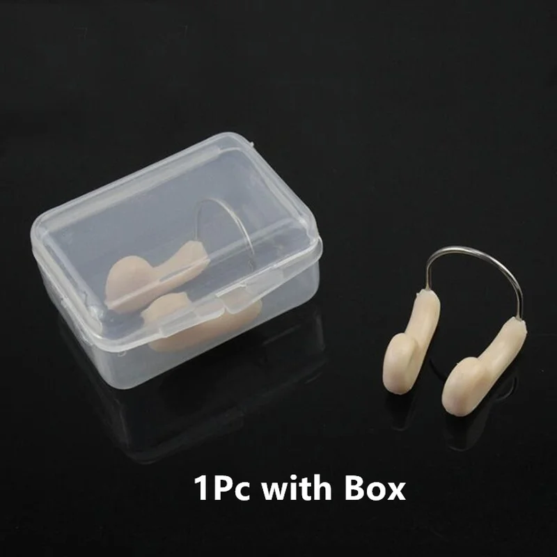 

Durable No-Skid Soft Silicone Steel Wire Nose Clip for Swimming Diving Water Sports Nose Clip Skin Color Swimming Accessories