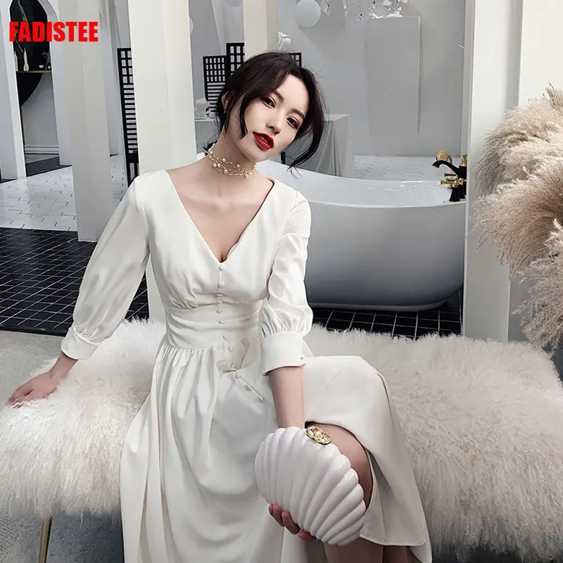 Мусульманское вечернее платье с рукавом 3/4 бальное для выпускного вечера