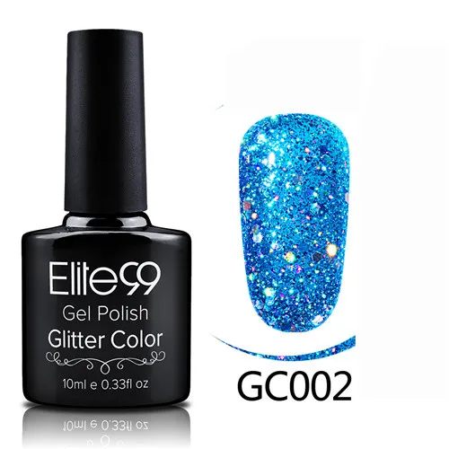 GC002 Elite99 гибридные Лаки гель лак для ногтей набор Гель-лак с блестками Живопись ногтей искусство поли УФ гель лак Топ базовый праймер для маникюра - Color: GC002