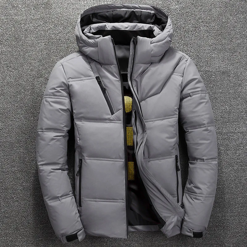 

New Fashion Men Winter Jacket Coat Hooded Warm Mens Winter Coat Casual Slim Fit Student Male Overcoat Men Jacket Winter Y