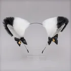 Ободки с кошачьими ушками для косплея на Хэллоуин, повязка для волос с колокольчиками и животными, головной убор для девочек