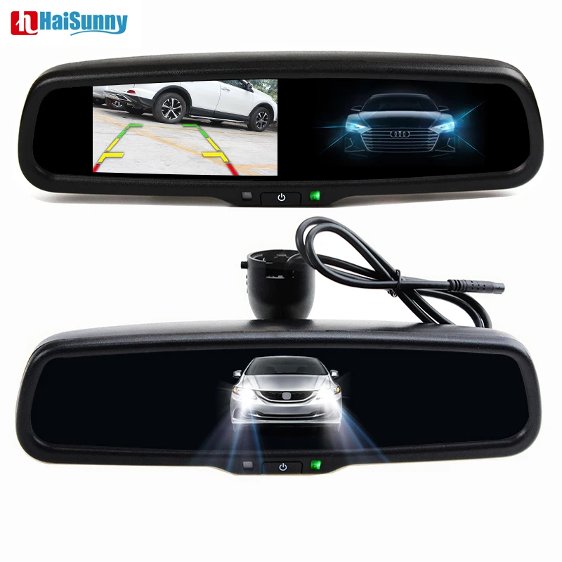 HaiSunny HD 4 3 ''прозрачное электронное зеркало с автоматическим затемнением