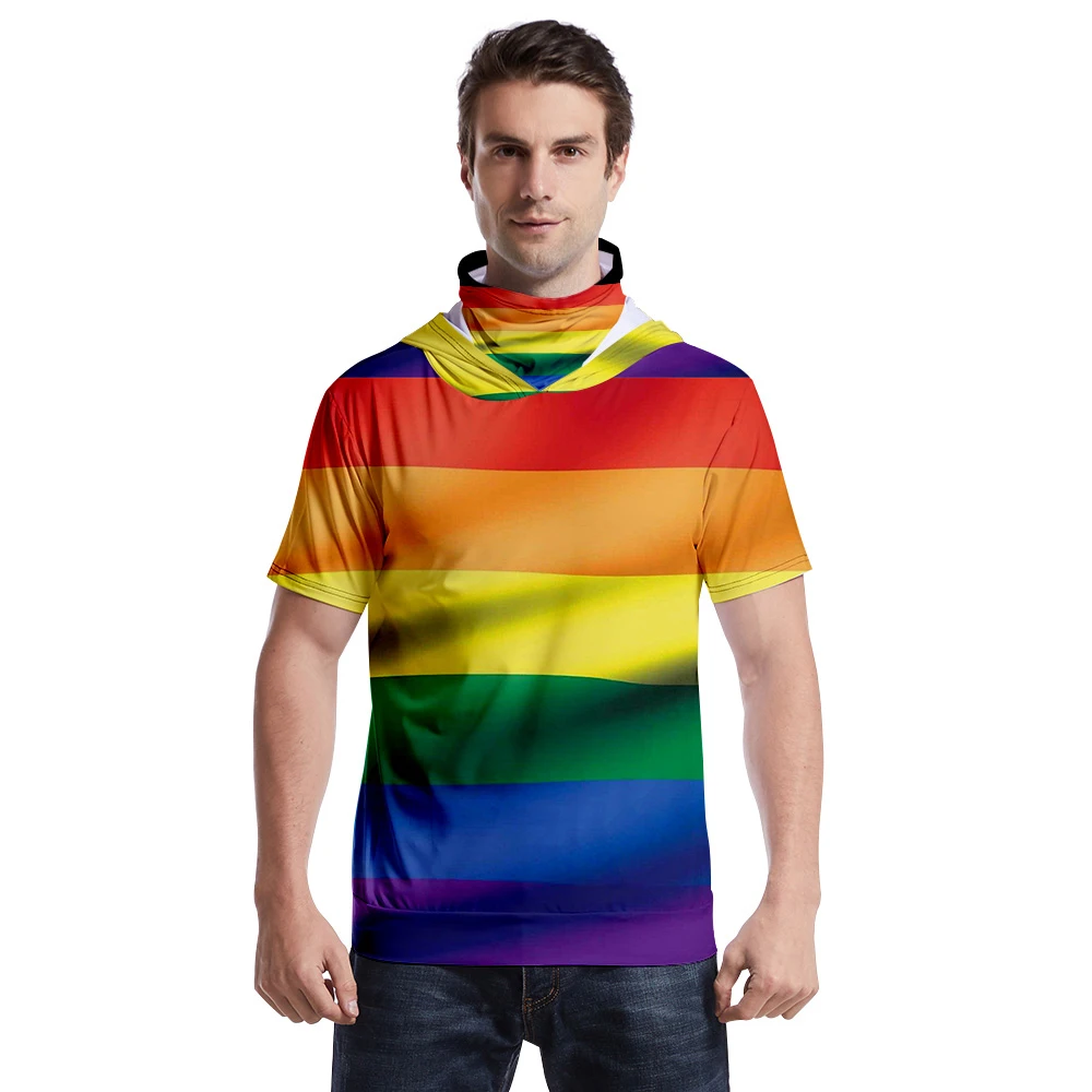 ЛГБТ шарф плюс футболка толстовка K популярная Повседневная Футболка Harajuku с