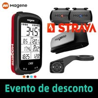 magene c406 gps bicycle speedometer wireless bike computer bluetooth ant heart rate speed cadence sensor for wahoo zwift strava