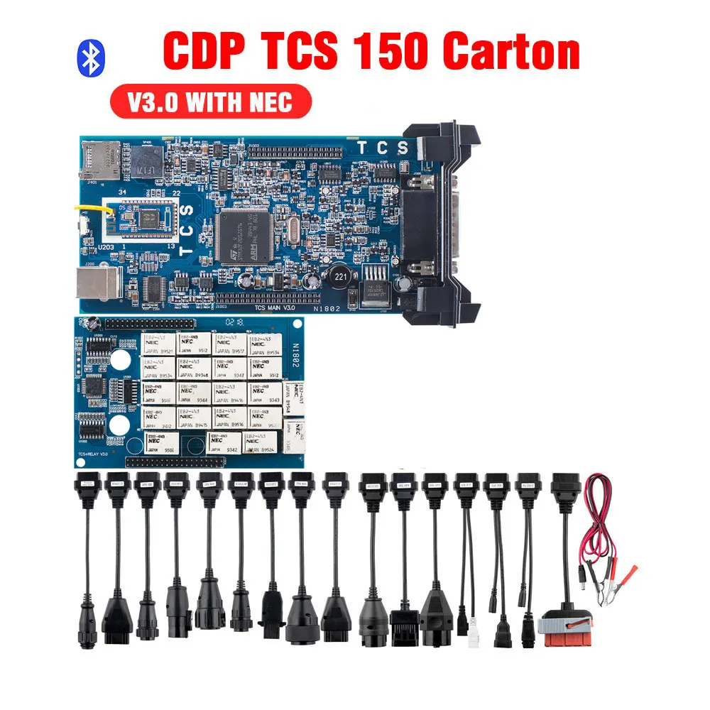 Type 9 Полный комплект кабелей для легковых и грузовых автомобилей cdp tcs pro кабели 8 автомобильных кабелей+ 8 грузовых кабелей TCS PRO - Цвет: Type 9