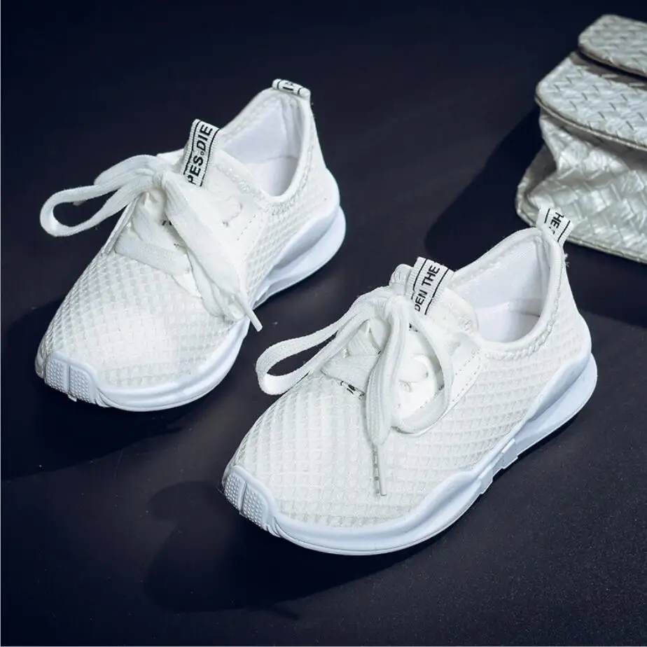 Kids Shoes Little Girl Boys Running Sneakers Air Mesh Breathable Simple Design for and Child | Детская одежда и обувь