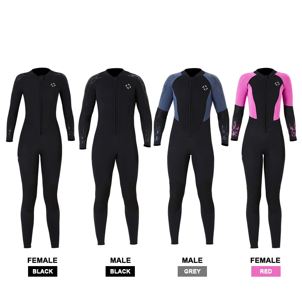 

Women Men Wetsuit 3mm Neoprene Long Sleeve Dive Suit Keep Warm for Swimming Diving Snorkeling Surfing Waterproof Equipment