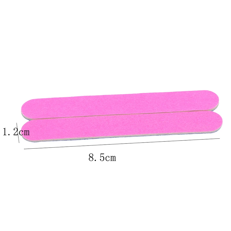 

100Pcs Disposable Nail Files Double-side Nail File Set Mini Nail Acrylic Gel Polish Remover Portable Sandpaper Callus Rasp Tools