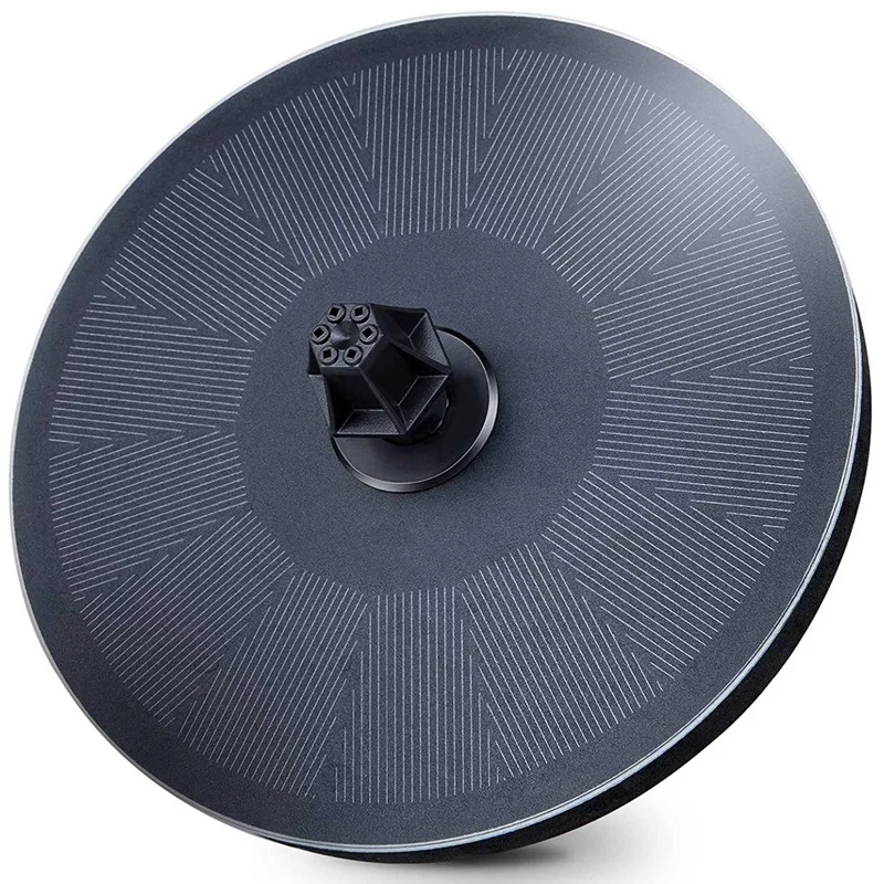 

Solar Bird Bath Fountains, 8 Nozzle Solar Fountain,3W Floating Fountain Pump Equipped with 900Mah Battery and 4 Fixtures