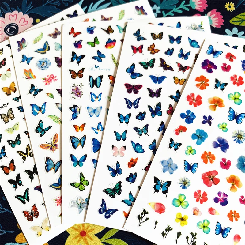 Новейшая модель WG 230 Серия Бабочка 3d дизайн ногтей наклейки для Наклейка