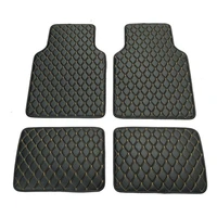 4pcs black car floor mat set waterproof front rear pu leather for rhdlhd bmw 3 5 7 series f20 e90 f30 e60 f10