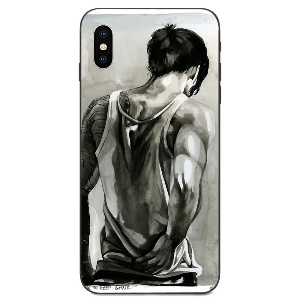 Зимний Солдат баки для Xiaomi Redmi Note 3 S 4 4A 4X5 5A 6 6A 7 7A K20 Plus Pro S2 Y2 Y3 мягкий мобильного