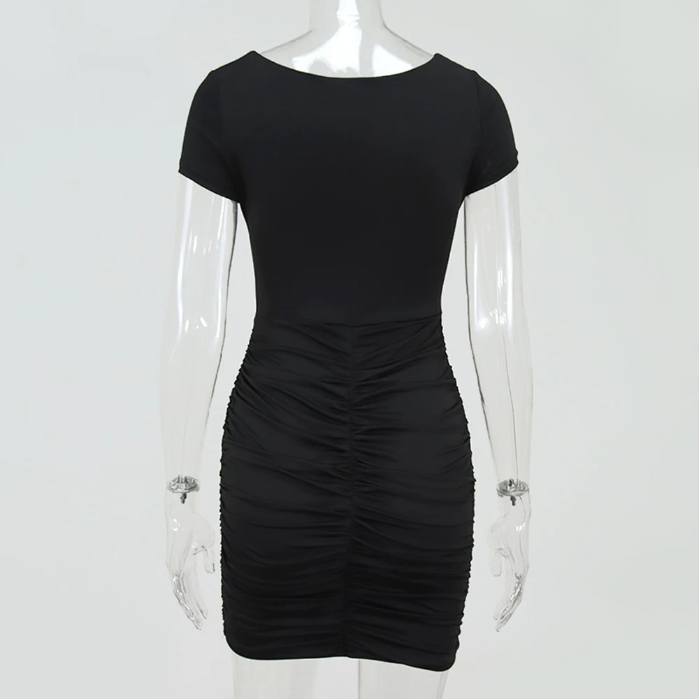 Karlofea женское Новое сексуальное Клубное платье для вечерние с рюшами завязками