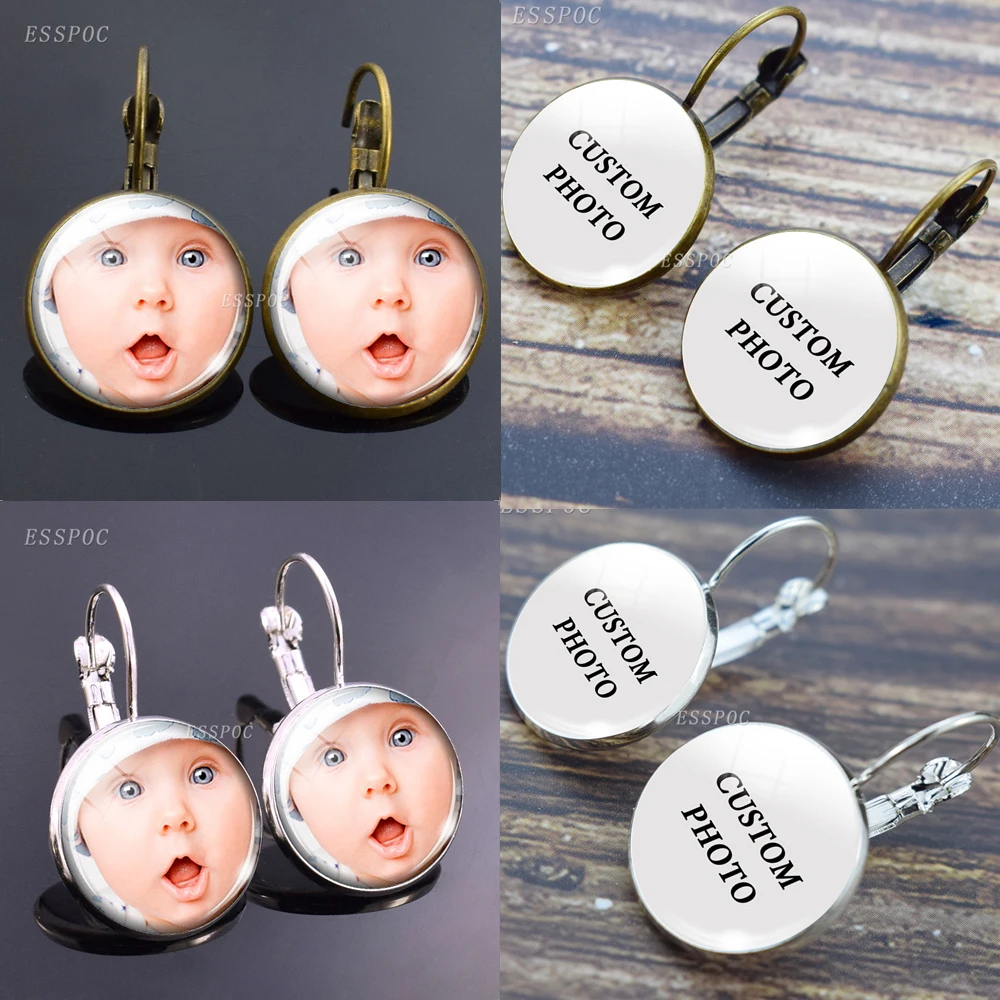 Серьги кольца с изображением и текстом под заказ|Индивидуальные Серьги| |