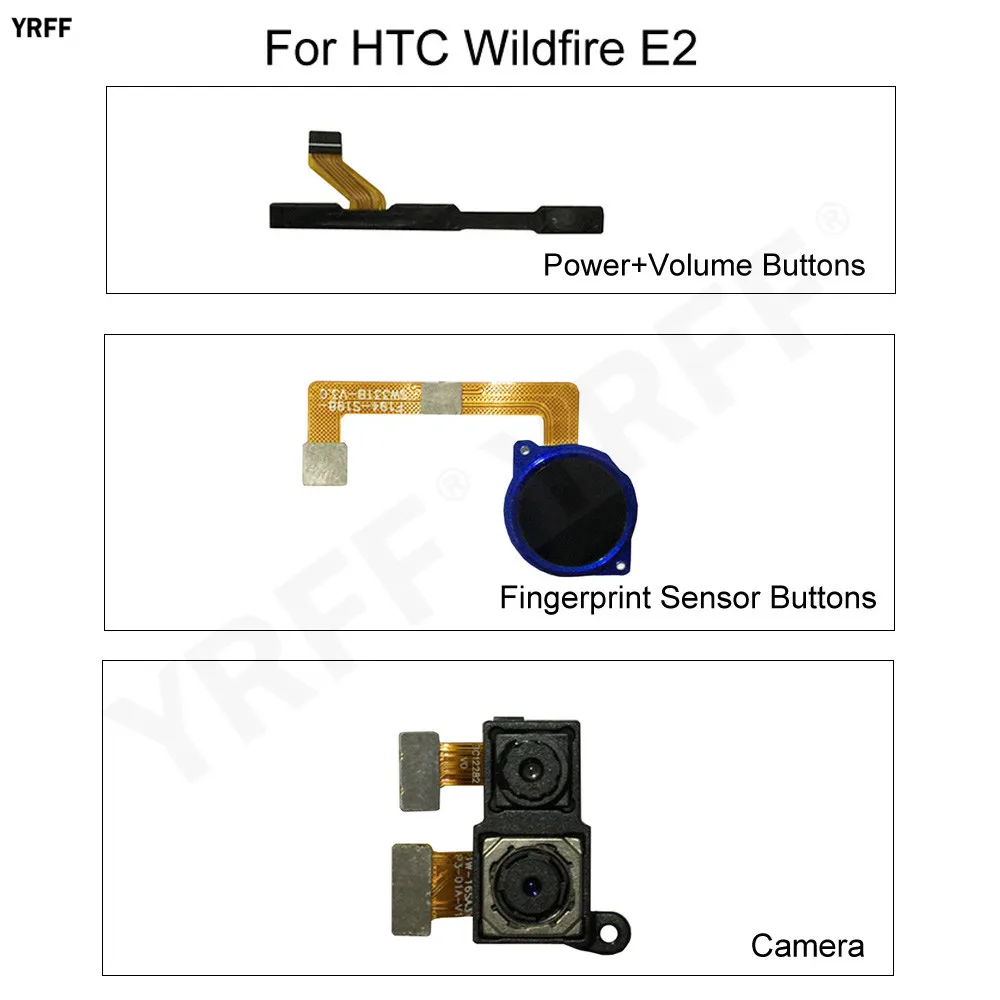 for htc wildfire e2 fingerprint sensor buttonspowervolume buttons flex cable camera mobile phone repair parts free global shipping