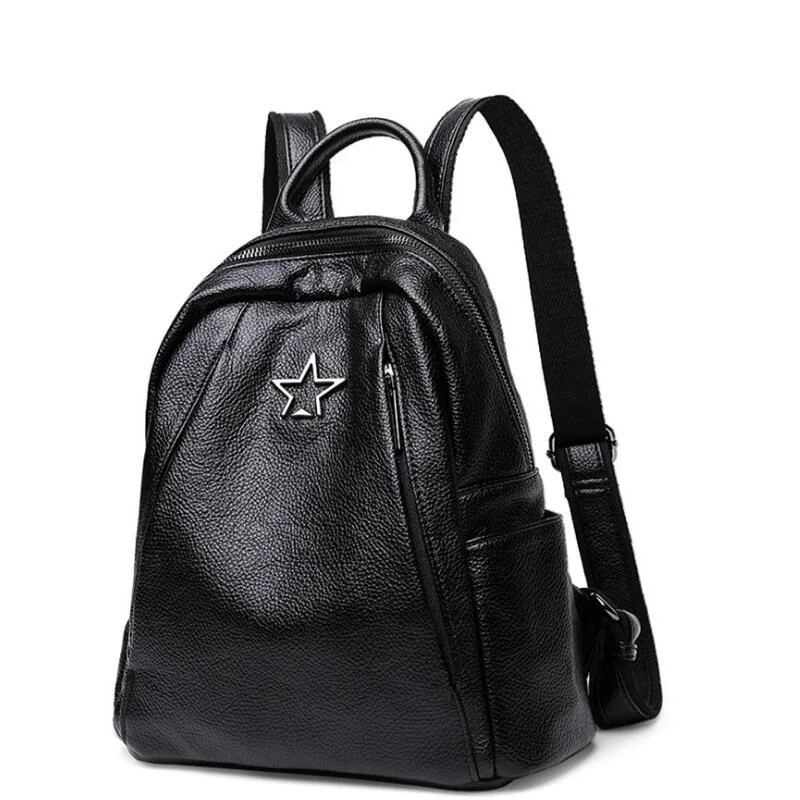 Женские рюкзаки из натуральной воловьей кожи винтажная Дорожная сумка на ремне