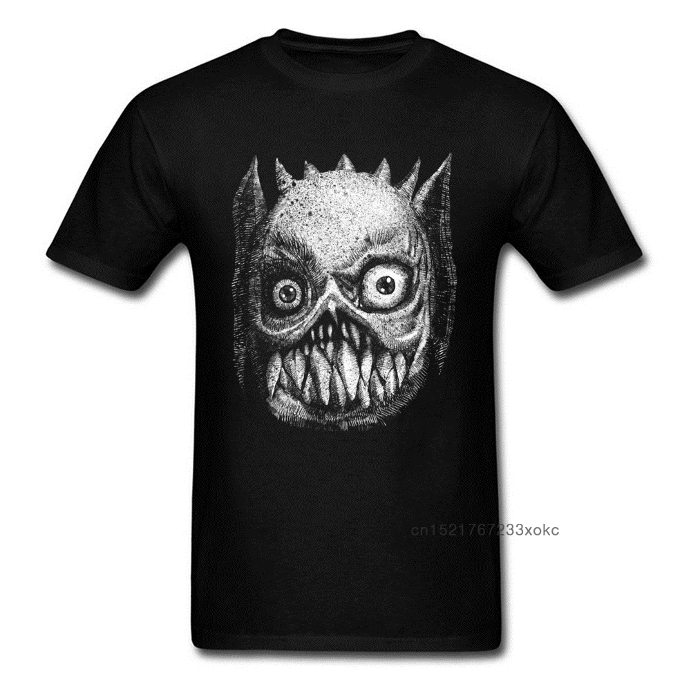Мужские футболки с изображением лица ужаса одежда монстрами на Хэллоуин