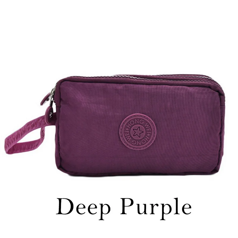 Dark Purple Женский кошелек, женский холщовый клатч, держатель для карт, Длинный кошелек, вечерняя сумочка, Женский кошелек для монет - Цвет: Dark Purple
