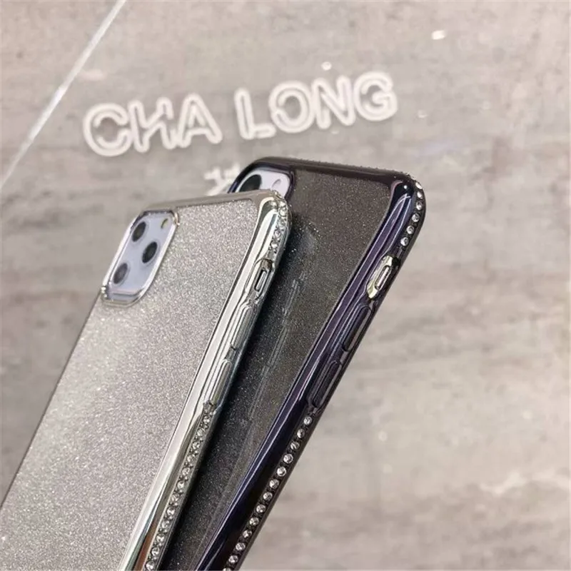 Роскошные Стразы чехлы для телефонов iPhone 11 Pro Max X XS XR блестящий Блестящий