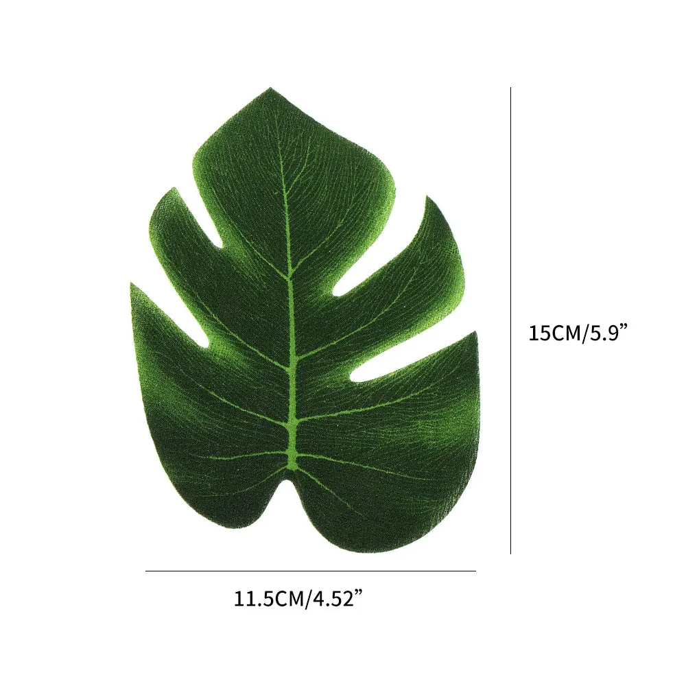 Искусственные растения Monstera пластиковые листья тропической пальмы аксессуары