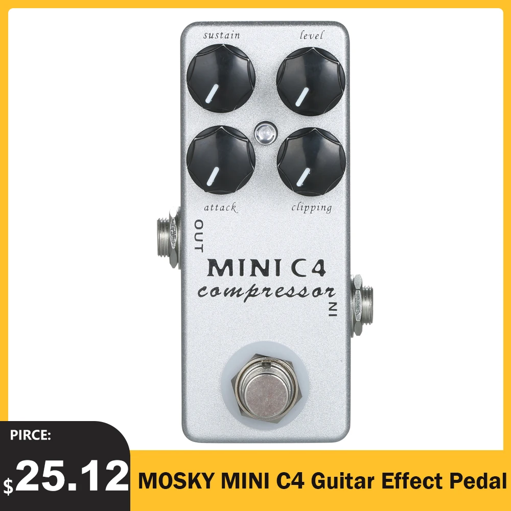 Компрессор для гитары MOSKY MINI C4 педаль эффектов обхода аксессуары |