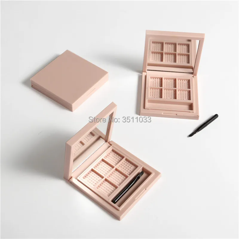 24/50 шт. квадратные Розовые тени для век с зеркалом 6 ячеек | Красота и здоровье