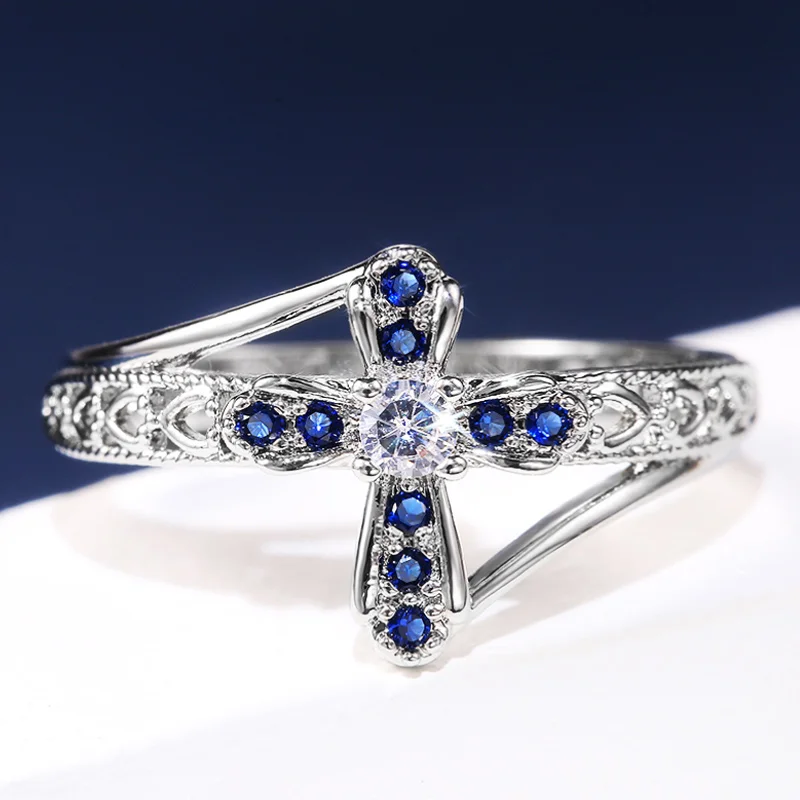 Huitan модные распятие женский обручальное кольцо Высокое качество обручение