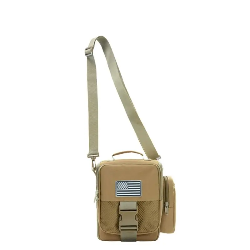 Camouflage Tactical Waist Bag Men's Single Shoulder Diagonal Bag Multifunctional Outdoor Sports Small Bag Mobile Phone Bag