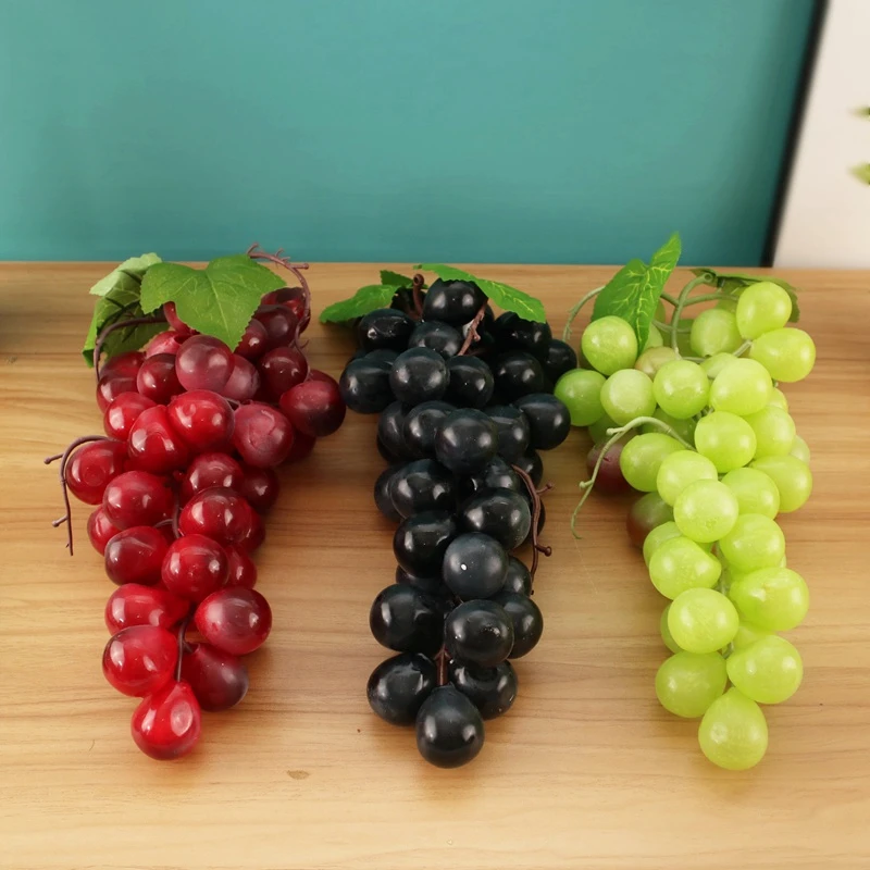 Simulation Grape Bunch Fruit Vegetable Food Exhibition Hall Interior Decoration Model Orchard Promotional Photography Dress Up |