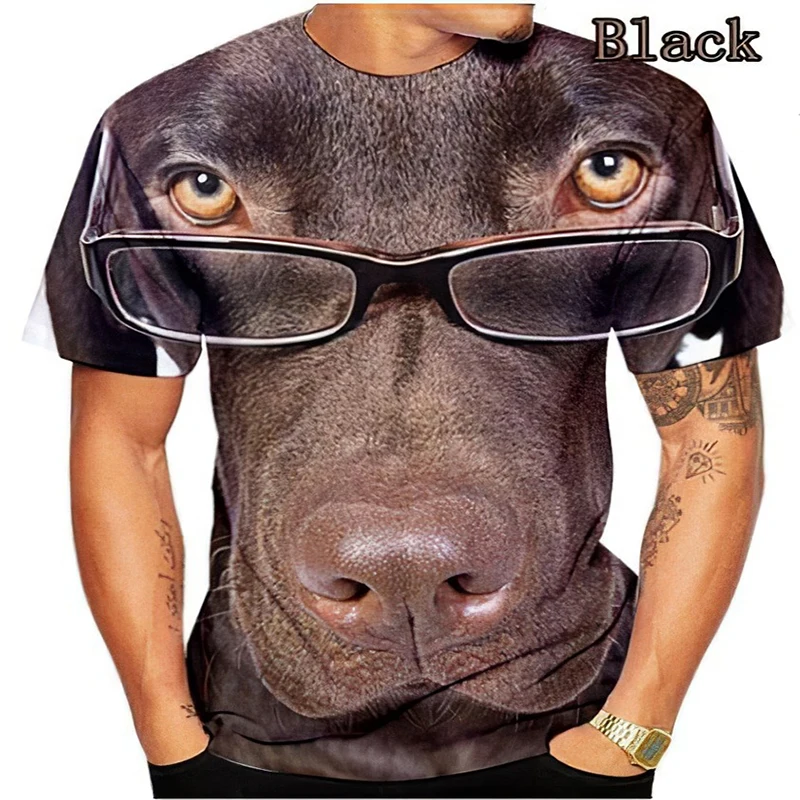 Новая крутая 3d Футболка с принтом собаки разные серии мужские футболки дышащие