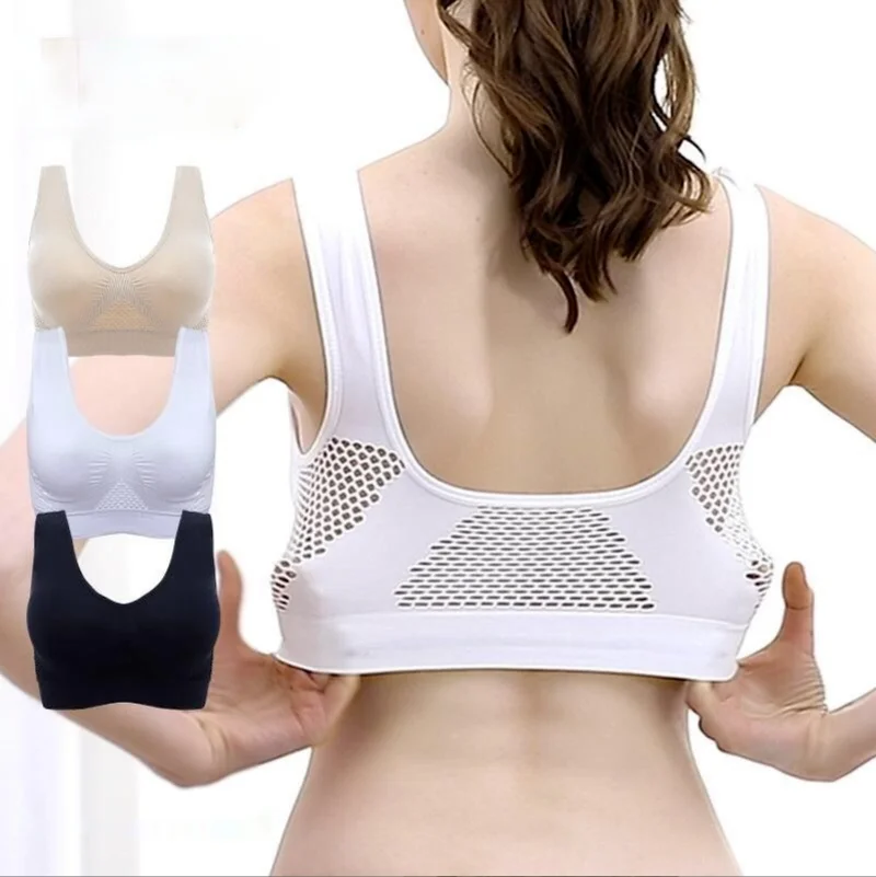 

Sports Bras Breathable Mesh Workout Tops For Women Fitness Gym Bras Yoga Running Underwear Women Sexy Female Plus Size Bralette