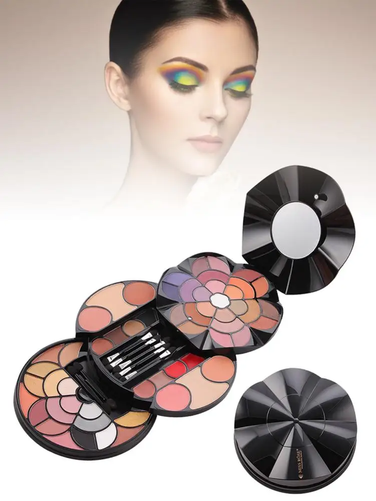 Petal Makeup Palette Set 43-color Eyeshadow 4-color Eyebrow Powder Blush Lipstick 2-color New | Красота и здоровье