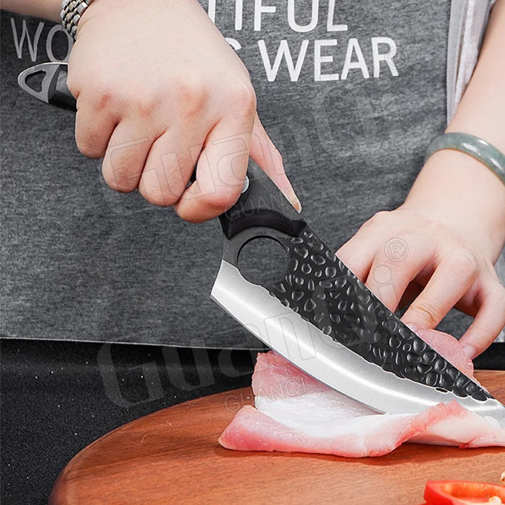 Кованый кухонный нож ручной работы из нержавеющей стали шеф повара рыболовный