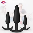 Маленькие силиконовые наборы анальных пробок, анальные пробки, анальный фаллоимитатор, секс-игрушки для мужчин, женщин, для начинающих, Эротическая Интимная секс-пробка для взрослых, тренировочный анус